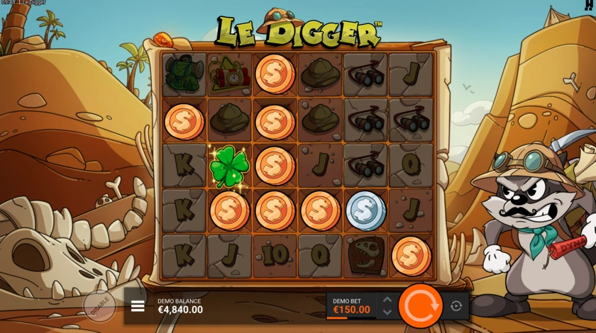 Golden Reveals v Le Digger a vrstvená mechanika kopání na mřížce slotu